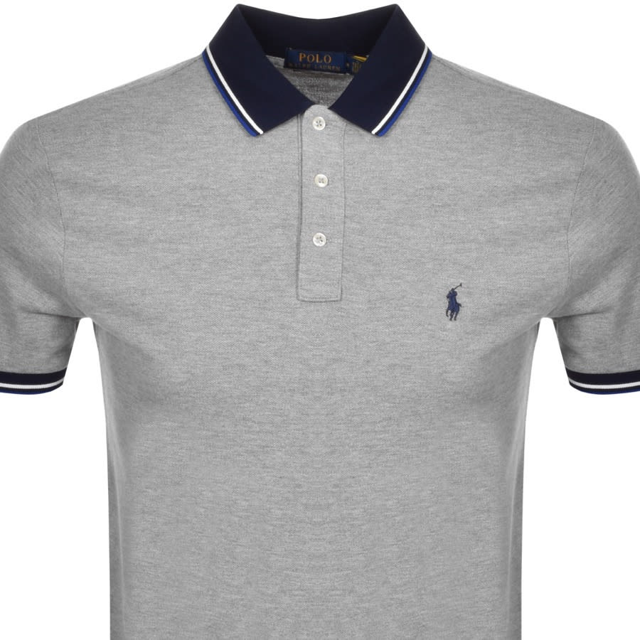 Alternative Image for ProductRalph Lauren Slim Fit Polo T Shirt Grey2